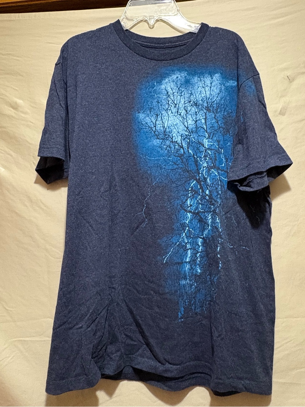 Apt. 9 Navy Short-Sleeve Tee with Blue Tree Graphic